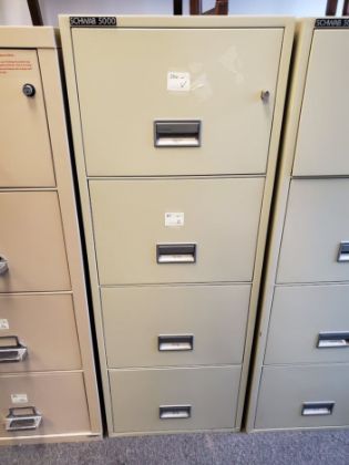 Picture of Schwab 4-Drawer Legal Size Fire File – Used, Locking with Key
