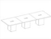 Picture of PREMIERA® Conference Table Top Only 48" x 48" (Use with Cube Base)