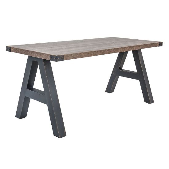 Picture of OfficeSource | Epitome | Industrial Desk with Metal Corners - 60"W-Discontinued