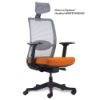Picture of OfficeSource Agile Collection Gray Mesh Mid Back Task Chair with Black Frame