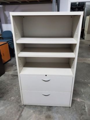 Picture of Combo Lateral File/Open Shelves Bookcase No Key