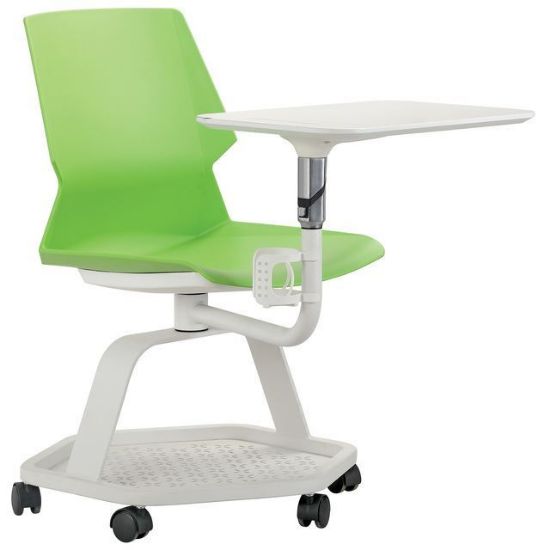 Picture of OfficeSource Scholar Collection Mobile Student Chair with Tablet Arm and Cupholder