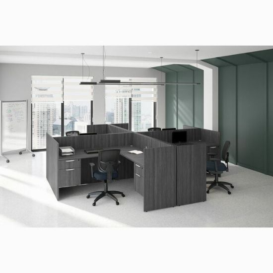 Picture of  Laminate Collection Workstation Set (4 Person) Typical - OS148 144" x 142"
