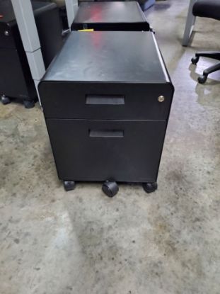 Picture of Black Rolling Box/File Pedestal