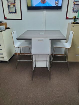 Picture of 48x48 High Top Table with 3 Chairs
