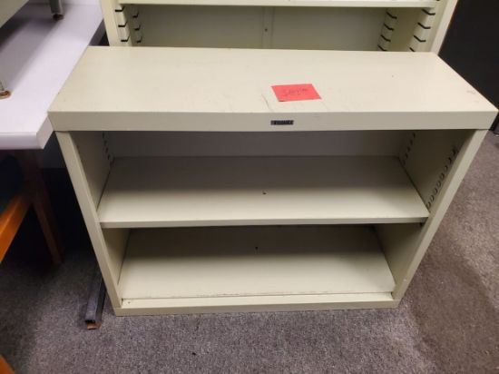 Picture of Putty Metal Bookcase 36w x 13d x 29h