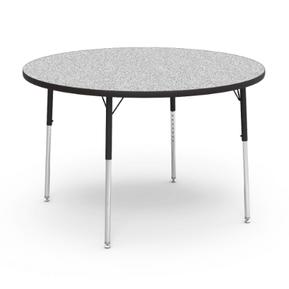 Round classroom activity table with laminate top