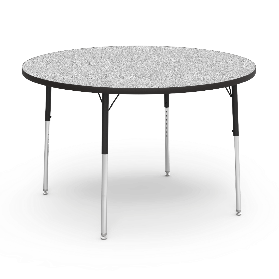 Round classroom activity table with laminate top