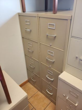 Picture of Hon 4dr. Letter Size Vertical File Cabinet Non Locking  Tan