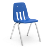18 inch classroom chair with plastic shell