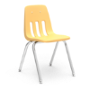 18 inch classroom chair with plastic shell