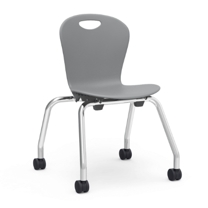 Picture of Virco ZUMA Series Stacking Caster Chair 4 Pack