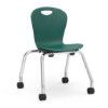 Virco ZUMA rolling classroom chair with casters