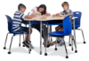 Virco ZUMA rolling classroom chair with casters