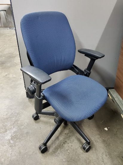 Steelcase V2 Leap Office Chair Blue