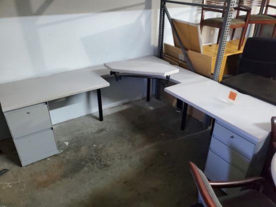 Picture of Steelcase corner desk 7x7 24"deep