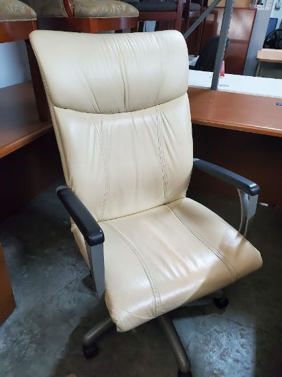 Picture of White High Back Chair