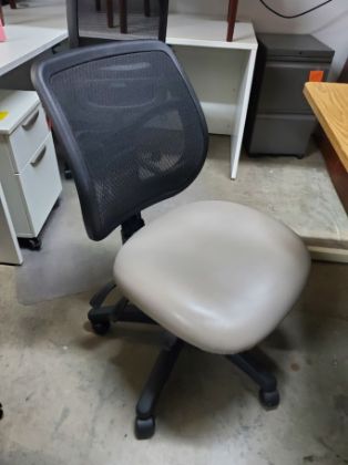 Picture of Grey Armless Mesh Back Chair