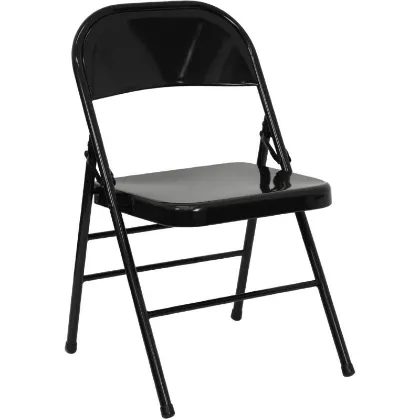 Picture of BLACK METAL FOLDING CHAIR
