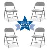 Picture of OfficeSource Steel Folding Chairs Steel Folding Chairs (4 Pack)