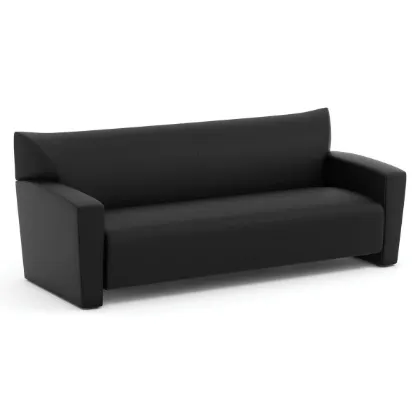 Picture of SOFA BONDED BLK LEATHER