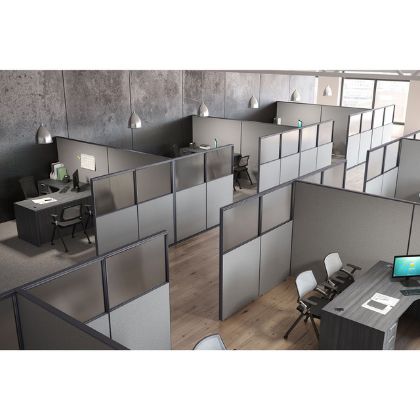 Picture of OfficeSource OS Panels Complete Package 8 - As Shown with Desks