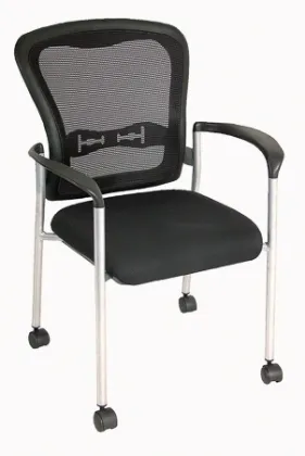 Picture of GUEST CHAIR BLK 5806/SIL FRAME
