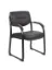 Picture of Tera Leather Visitor’s Chair with Padded Arms