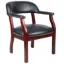 Picture of Boss Captain’s guest, accent or dining chair in Black Caressoft Vinyl