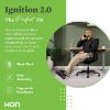 Picture of HON Ignition 2.0 Mid-Back Task Chair, Advanced Tilt Controls, Black Frame, Black