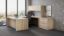 U-shaped executive desk with hutch