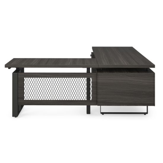 OfficeSource | Palisades | Industrial L-Shaped, Height Adjustable Desk ...