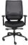 Black mesh office chair with adjustable lumbar support