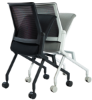 Picture of Mesh Nesting Chair with Casters for Training Rooms and Offices
