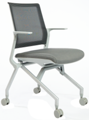 Picture of Mesh Nesting Chair with Casters for Training Rooms and Offices