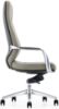 Black leather high back office chair with arms