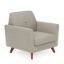Picture of OfficeSource | Partridge | Club Chair with Light Wood Legs