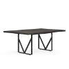 Palisades 72 inch sitting height rectangular conference table with metal legs, two power cutouts, grommet covers, Gauntlet Gray finish, and black frame
