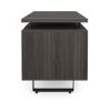Palisades 36 inch two drawer lateral file cabinet in Gauntlet Gray with Graphite frame, solid fronts, and centered handles