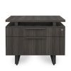 Palisades 36 inch two drawer lateral file cabinet in Gauntlet Gray with Graphite frame, solid fronts, and centered handles