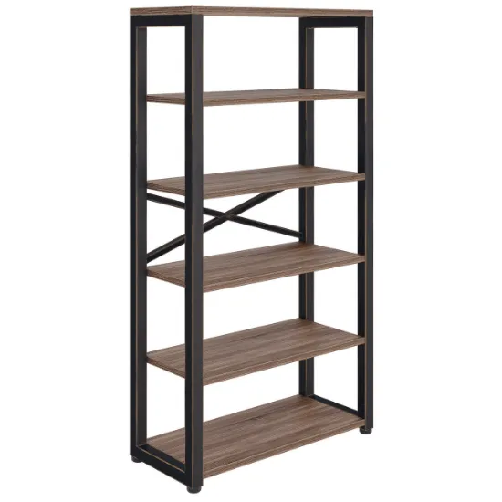 Picture of OfficeSource | Riveted | 66"H Metal Bookcase-Discontinued