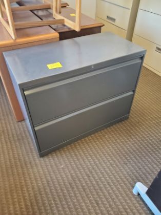 Picture of Hon 2dr. 36" Lateral File Charcoal locking w/key