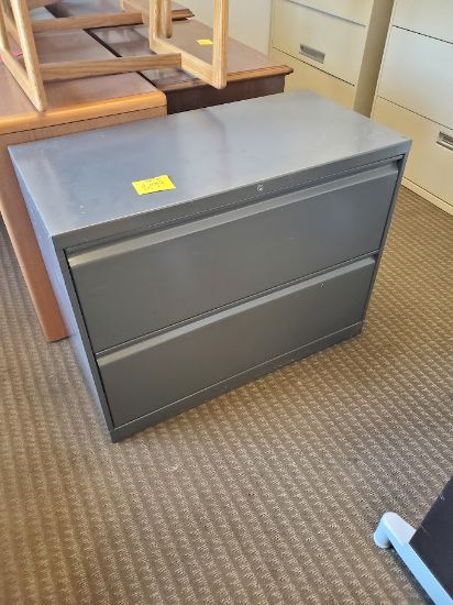 Picture of Hon 2dr. 36" Lateral File Charcoal locking w/key