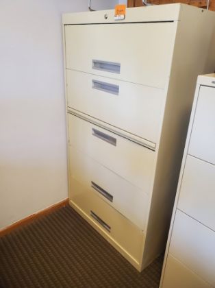 Picture of 5dr. 36" wide Lateral no key no file bars 36w x 18d x 64h