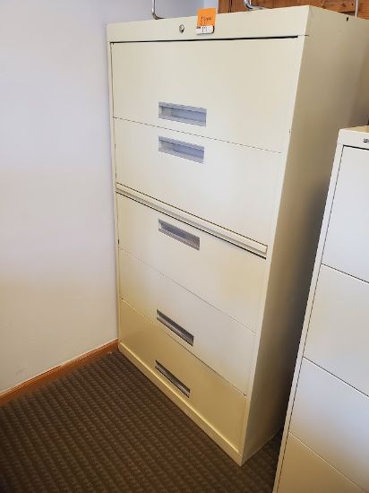 Picture of 5dr. 36" wide Lateral no key no file bars 36w x 18d x 64h