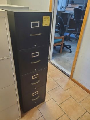 Picture of 4dr. letter size 15w x 25 x 52h Black non locking
