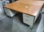 Picture of USED HON 34000 Series Double Pedestal Desk | 2 Box / 2 File Drawers | 60"W | Harvest Laminate | Putty Finish