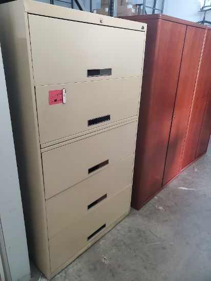 Picture of Tennsco 5dr. 36" wide Lateral File Cabinet