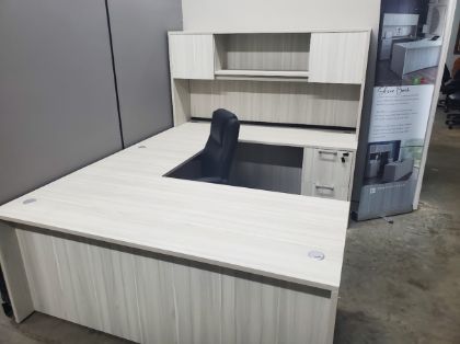 Picture of Premiera PL Series U-Shaped Desk – Silver Birch, Reversible Left or Right