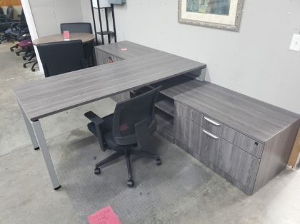Picture of Premiera Elements Collection L Shaped Desk Newport Grey